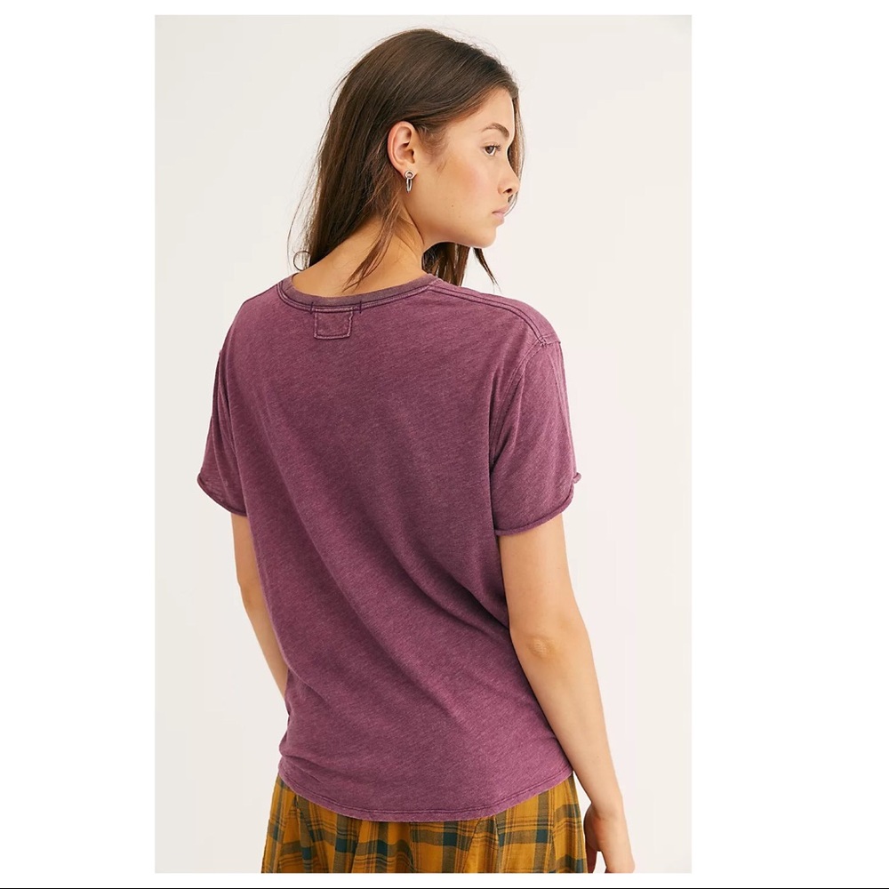 FREE PEOPLE BOHO TEE FLOWY T-SHIRT TUNIC TOP A2C - Picture 2 of 15
